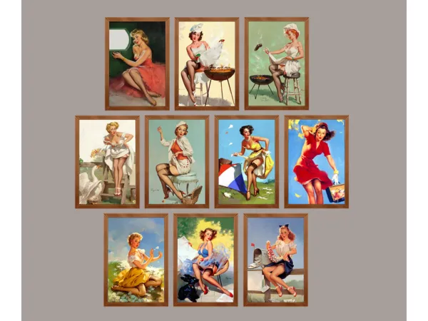Alpha TKH PINUP Girl Collection portatil by universo - The Sims 4 Custom Content