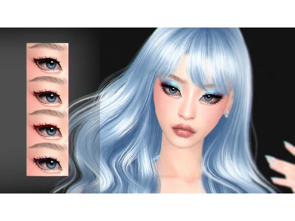 Mix Hime Eyeliner by Kikuruacchi - The Sims 4 Custom Content