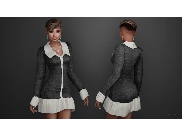 Alpha Classy Office Attire by Belonka - The Sims 4 Custom Content