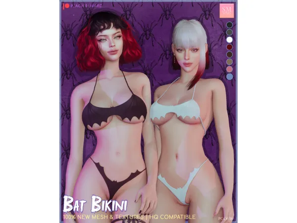 PEACH | [ Halloween ] Bat Bikini