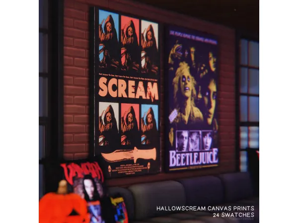 Alpha HALLOWSCREAM canvas recolors by mintsimmer - The Sims 4 Custom Content