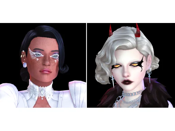 Maxis Match Simblreen 2024 Gift Eyeliner Lipstick Set digitaldollhouse x by x - The Sims 4 Custom Content