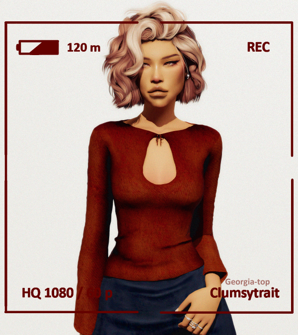 Mix Georgia sweater by simsfinds - The Sims 4 Custom Content
