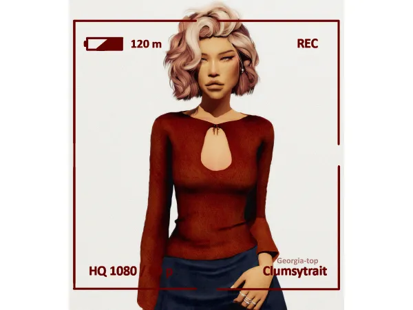 Mix Georgia sweater by tauve - The Sims 4 Custom Content