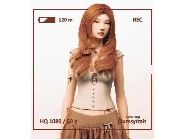 Mix Luna corset by tauve - The Sims 4 Custom Content