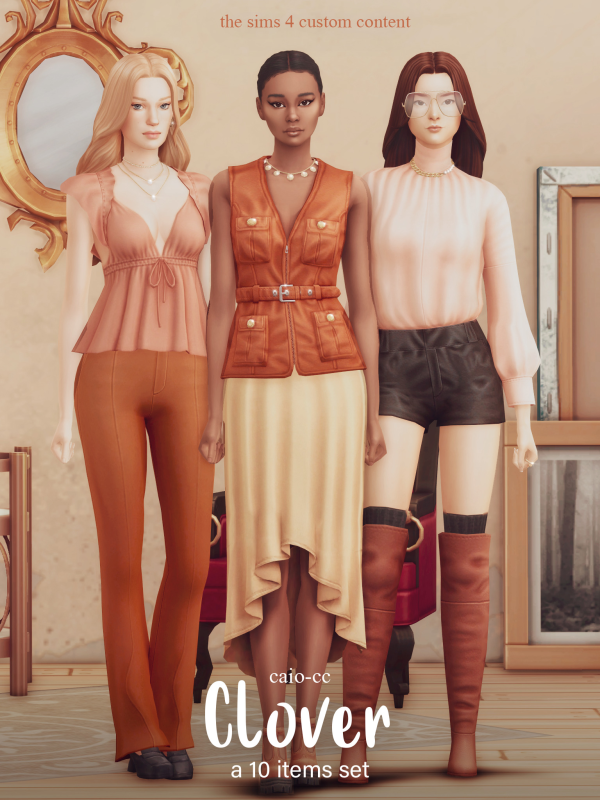 Maxis Match Clover A 10 items set by simsfinds - The Sims 4 Custom Content