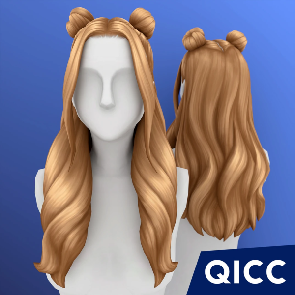 Maxis Match Elanor Hair introvert by itsqicc - The Sims 4 Custom Content