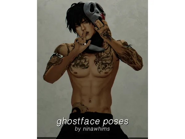 Mix ghostface poses ninawhims - The Sims 4 Custom Content