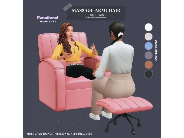 Mix Massage Armchair - The Sims 4 Custom Content
