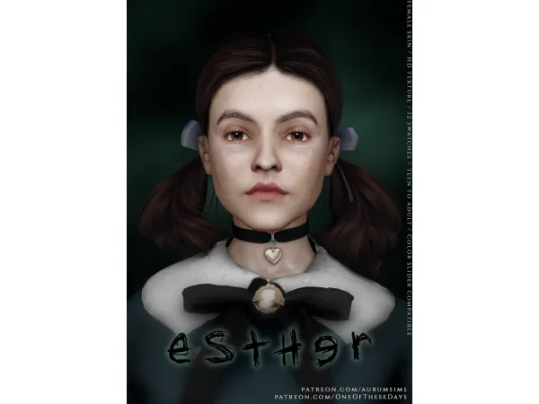 🎀 Esther 🎀 - GIFT 💌 - SKIN & TRAY FILES (COLLAB WITH AURUM)