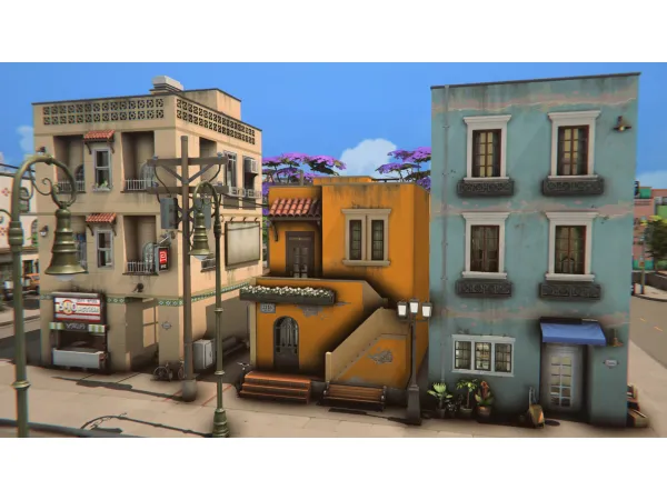 Maxis Match Mexican Rental House - The Sims 4 Custom Content