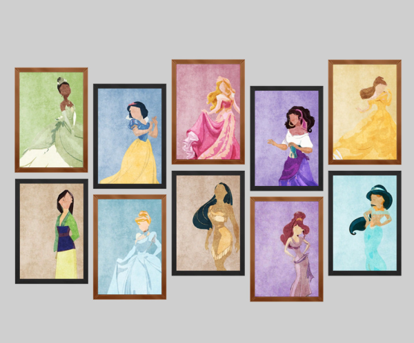 Mix Princesses in abstract art portatil by simsfinds - The Sims 4 Custom Content