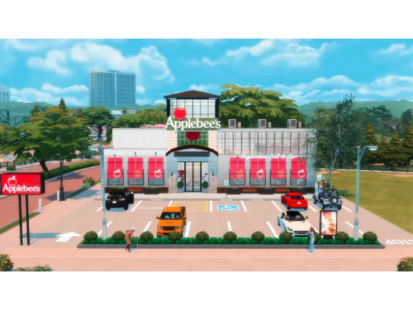 Mix APPLEBEE'S by DepressedSimmer - The Sims 4 Custom Content