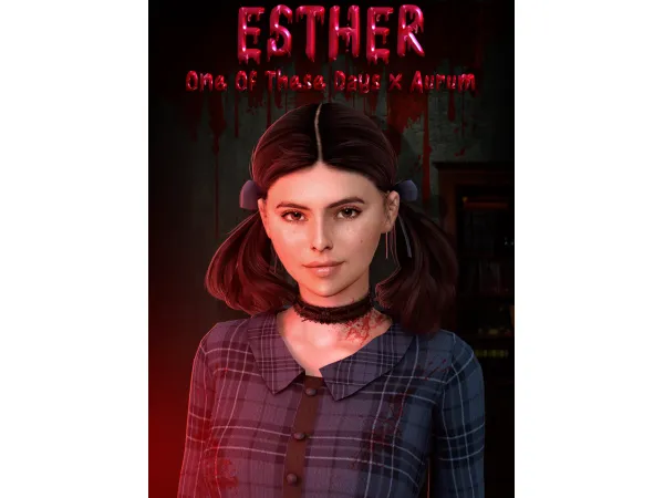 Alpha One Of These Days x Aurum ESTHER COLLAB (FROM ORPHAN) by aurumsims - The Sims 4 Custom Content