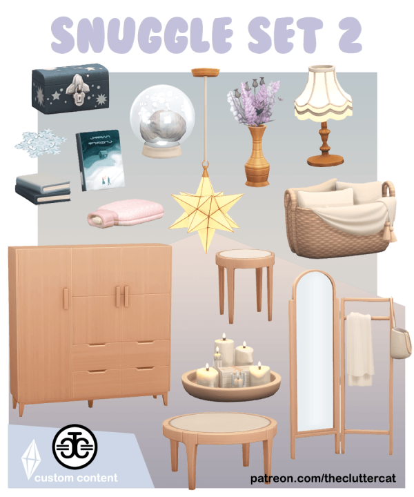 Maxis Match Snuggle Set Part II by simsfinds - The Sims 4 Custom Content