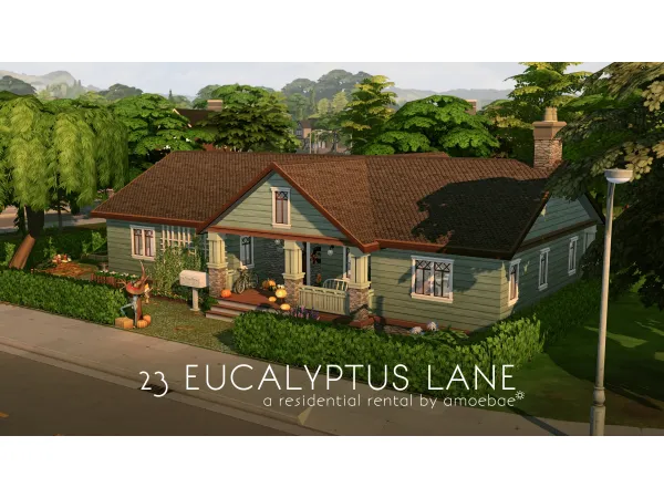 Maxis Match 23 EUCALYPTUS LANE a residential rental by amoebae - The Sims 4 Custom Content