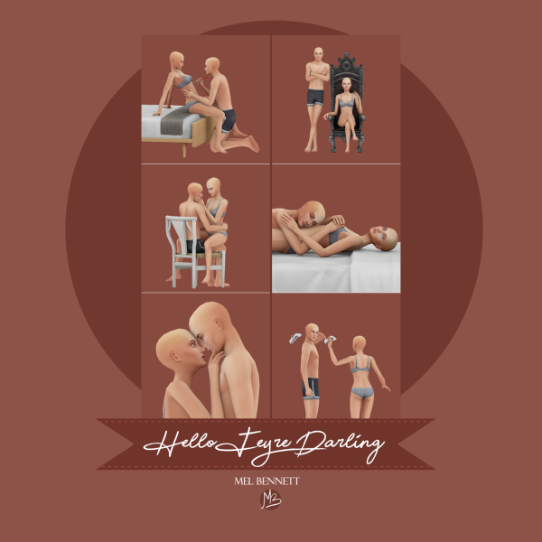 Mix Hello Feyre Darling Posepack by melbennett - The Sims 4 Custom Content