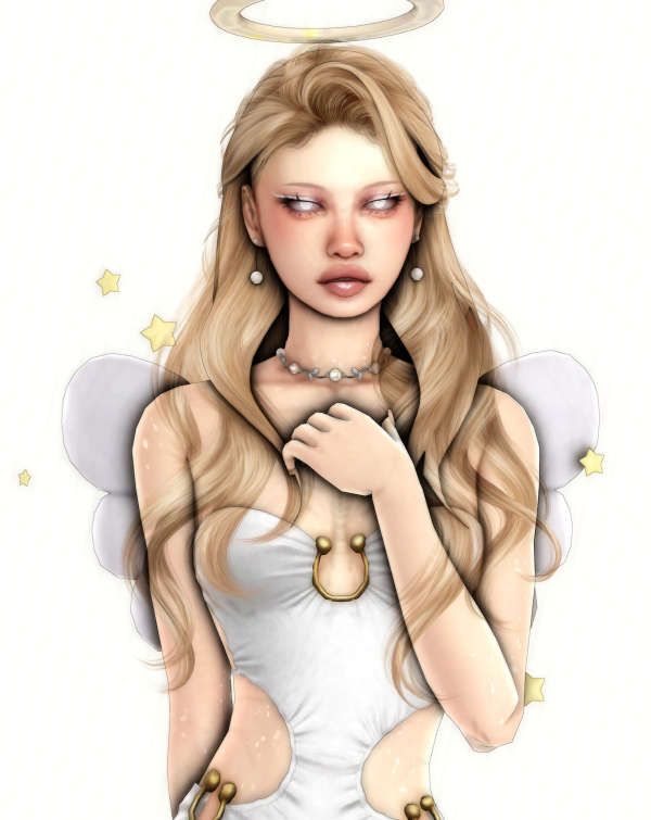 Alpha Angel by simsfinds - The Sims 4 Custom Content