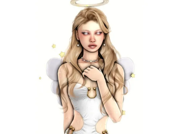 Alpha Angel by deepmoon - The Sims 4 Custom Content