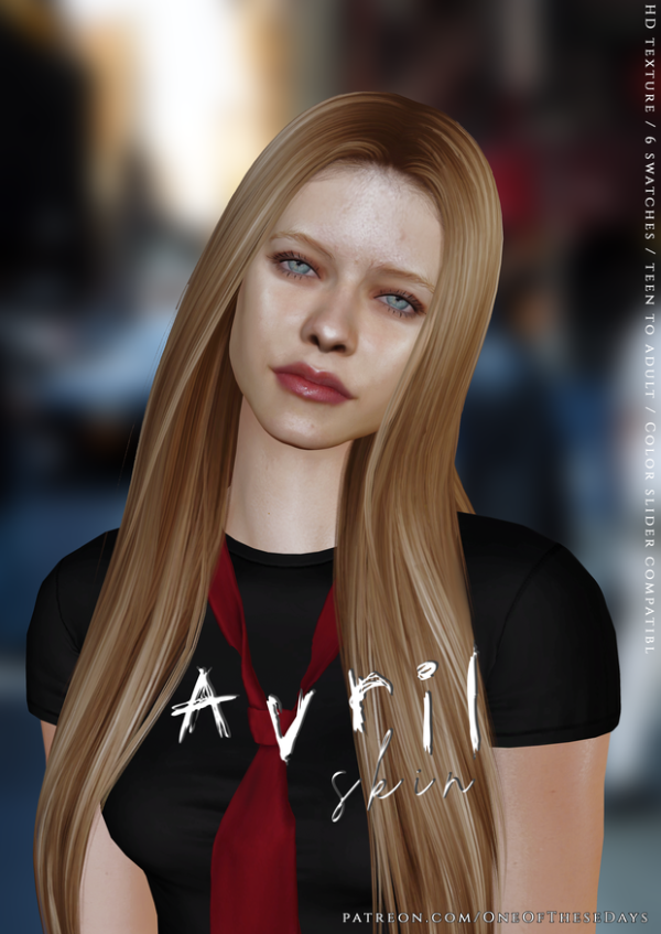 Alpha Avril SKIN EYESHADOW by oneofthesedays - The Sims 4 Custom Content