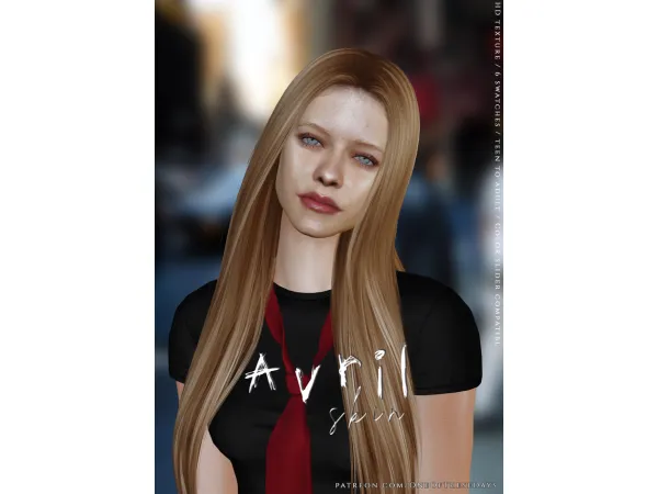 Alpha Avril SKIN EYESHADOW - The Sims 4 Custom Content