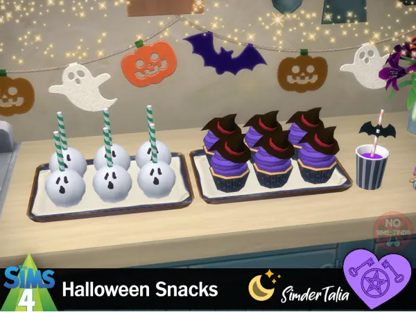 Maxis Match SimderTalia Halloween 2024 Halloween Snacks - The Sims 4 Custom Content