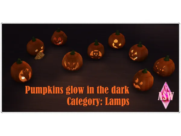 World Objects as Purchase Objects * Pumpkins by annettssims4welt