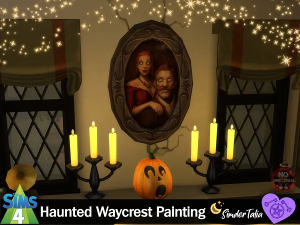 Maxis Match Haunted Waycrest Painting by simdertalia - The Sims 4 Custom Content