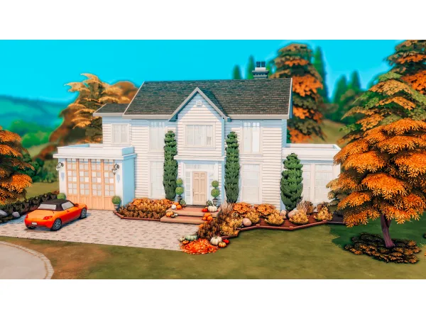 Maxis Match Fall Country Home by Summerrplays - The Sims 4 Custom Content