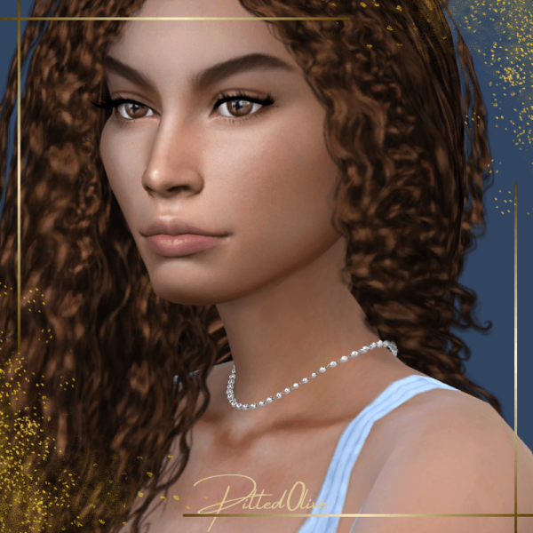 Alpha Chrissy Necklace by pitted0live - The Sims 4 Custom Content