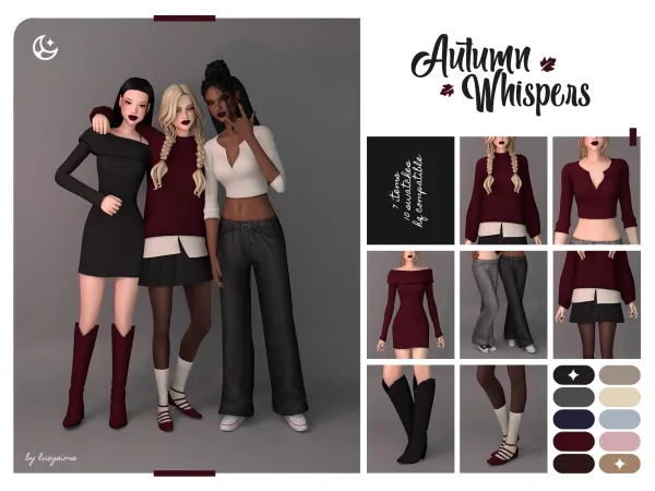 Maxis Match Autumn Whispers Collection - The Sims 4 Custom Content