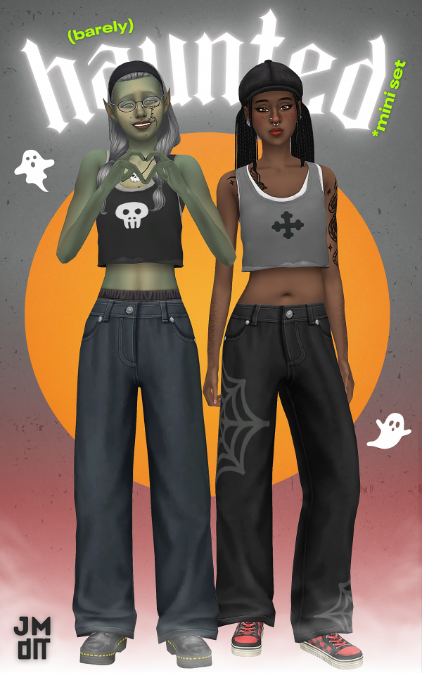 Maxis Match BARELY HAUNTED MINI SET by simsfinds - The Sims 4 Custom Content