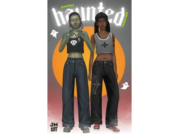 Maxis Match BARELY HAUNTED MINI SET by jellymoo - The Sims 4 Custom Content