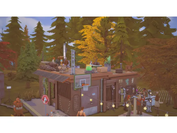 Maxis Match An abandoned station in the forest ( NO ) by LiMaSims - The Sims 4 Custom Content