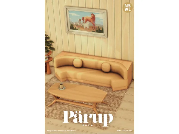 Maxis Match [NSxWL]Pärup Sofa - The Sims 4 Custom Content
