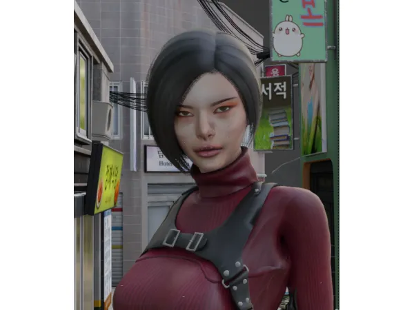 Alpha ADA WONG SIM DOWNLOAD by FenixFox - The Sims 4 Custom Content