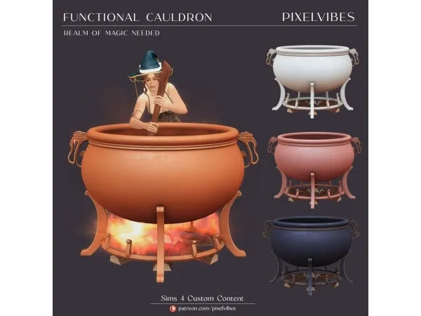 Alpha Functional Cauldron - The Sims 4 Custom Content