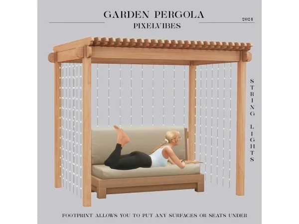 Alpha Garden Pergola - The Sims 4 Custom Content