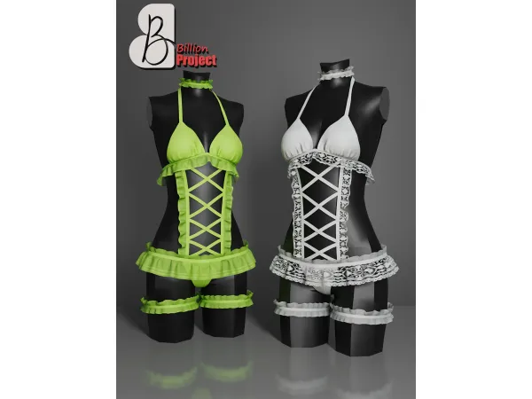 Alpha BillionProject Lisa Outfit - The Sims 4 Custom Content