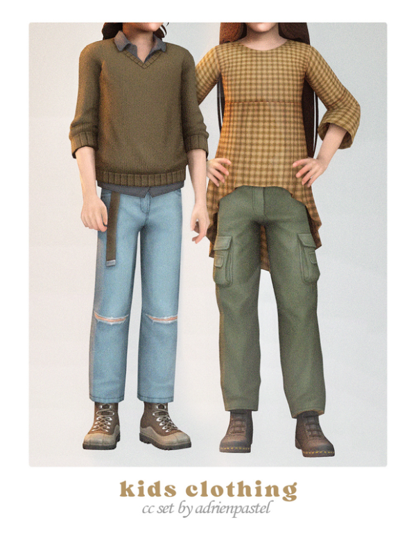 Maxis Match Kids Clothing Compilation 1 by simsfinds - The Sims 4 Custom Content