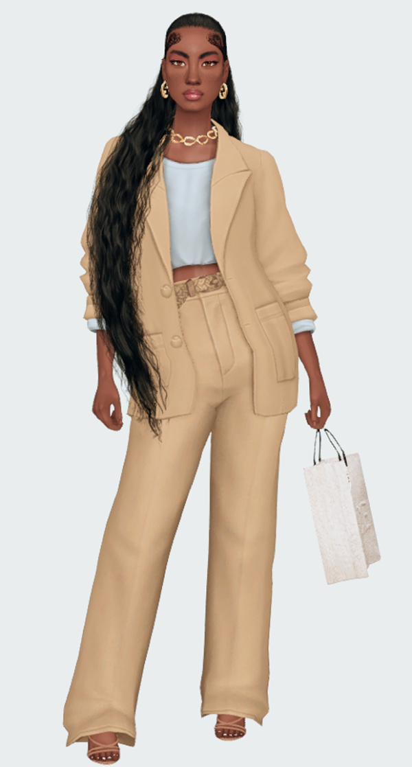 Mix SIM DUMP I SAVANNA SALONE by simsfinds - The Sims 4 Custom Content