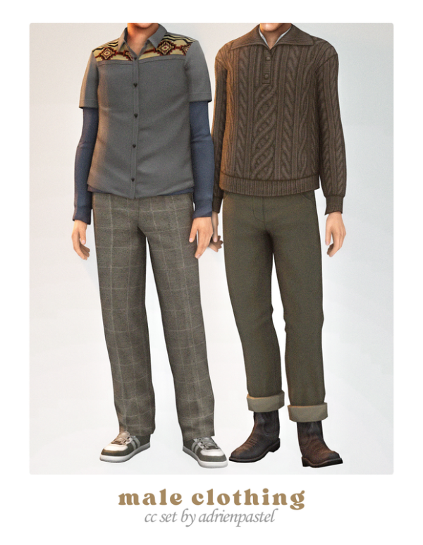 Maxis Match Male Clothing Compilation 2 by simsfinds - The Sims 4 Custom Content