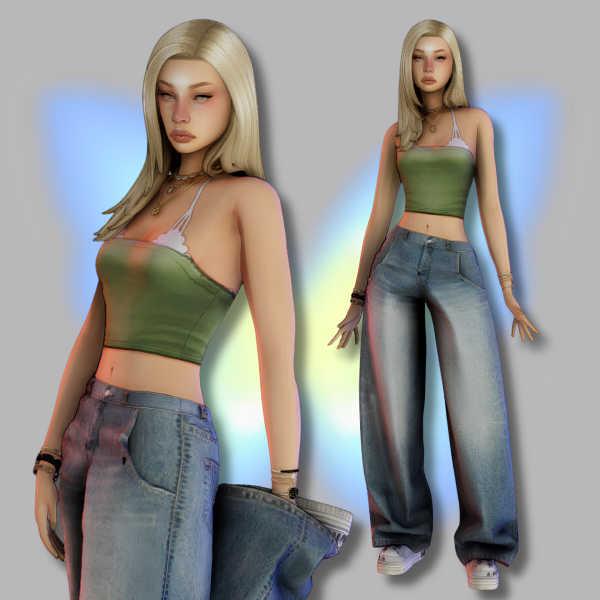 Mix Selena Leon Sim download by simsfinds - The Sims 4 Custom Content