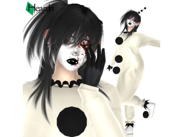 Maxis Match Pierrot by Heardri - The Sims 4 Custom Content