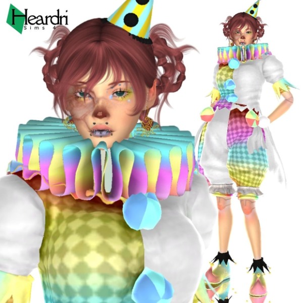 Alpha Clown by simsfinds - The Sims 4 Custom Content