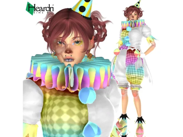 Alpha Clown by Heardri - The Sims 4 Custom Content