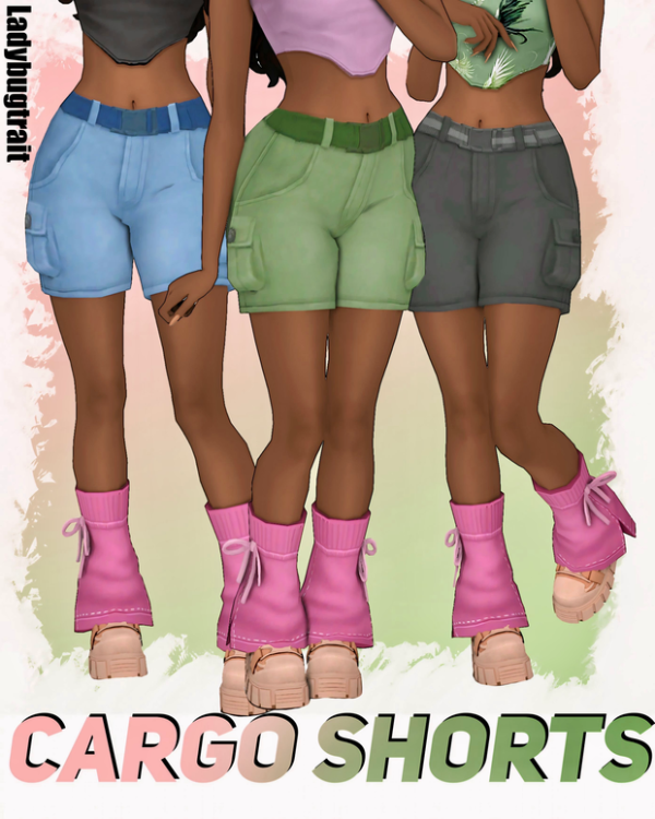 Maxis Match Cargo short by ladybugtrait - The Sims 4 Custom Content
