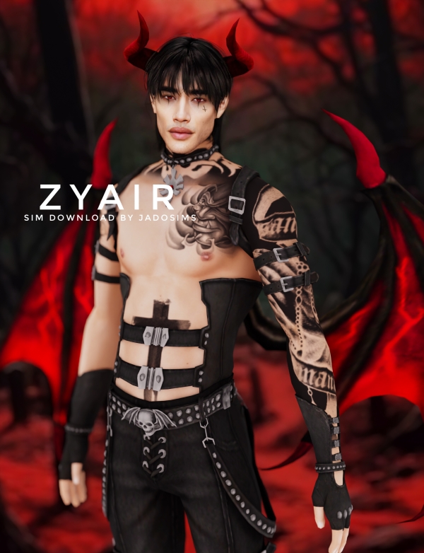 Alpha Zyair (Sim Download) by shopwithflynnn - The Sims 4 Custom Content