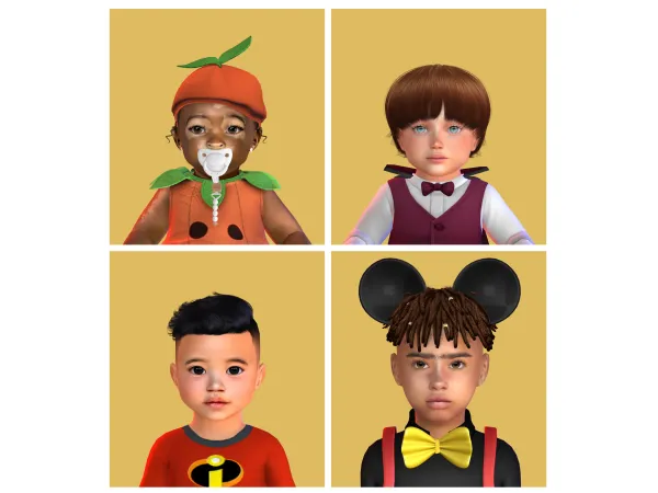 Sim Dump #40 - Infant, Toddler & Child by Depressed Simmer