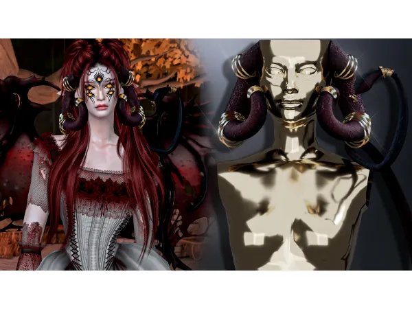 Alpha supernatural demon horns Adult by Mydarling20 - The Sims 4 Custom Content